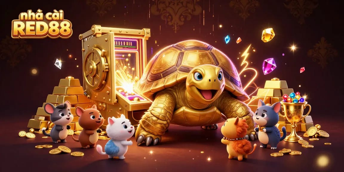 Experience thrilling gameplay at nhà cái RED88 with lively 3D casino elements and excitement all around.