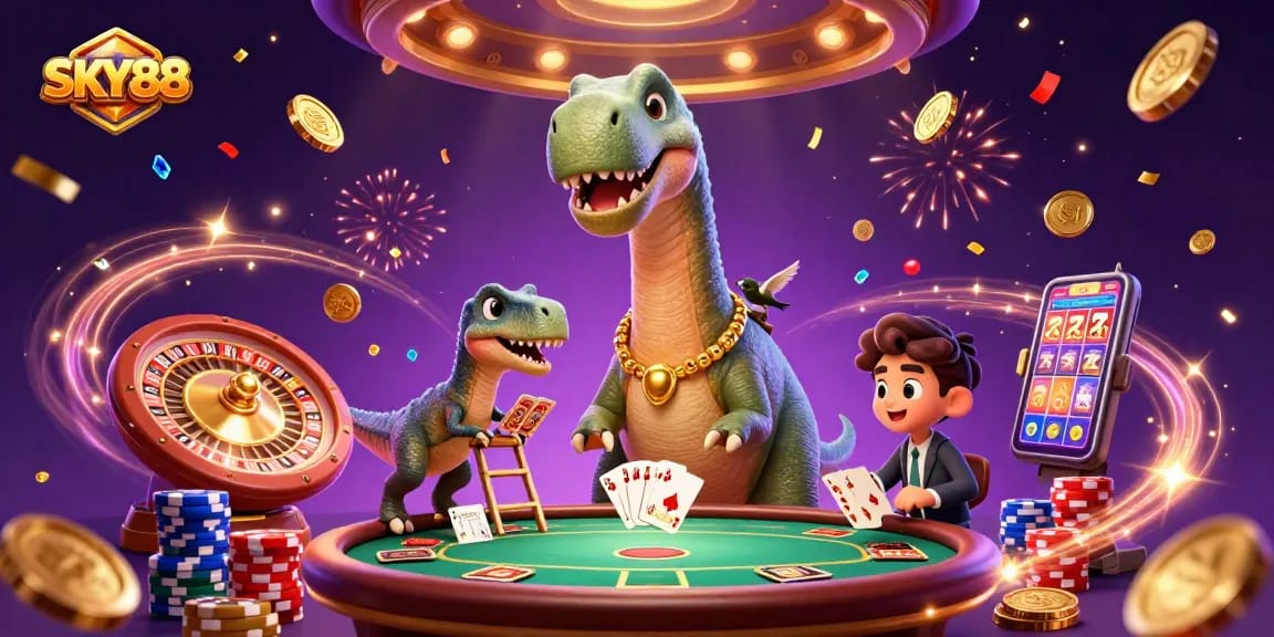 Join the fun at SKY88 with dazzling games and vibrant casino atmosphere.