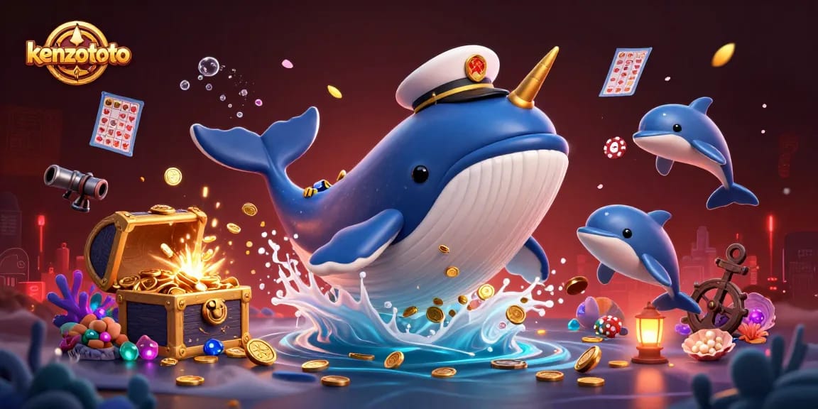 kenzototo offers thrilling gameplay with cartoon characters playing and celebrating around coins and bingo cards