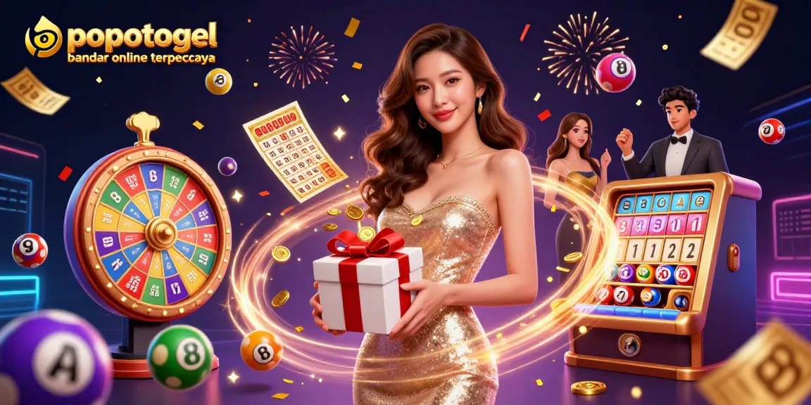 Engage in thrilling gameplay at popotogel bandar online terpercaya with vibrant lottery elements and festive atmosphere.
