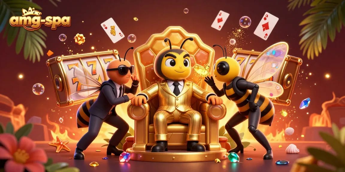 Kickstart wins at amg-spa with dynamic slots and casino action featuring animated characters in a vibrant 3D setting.