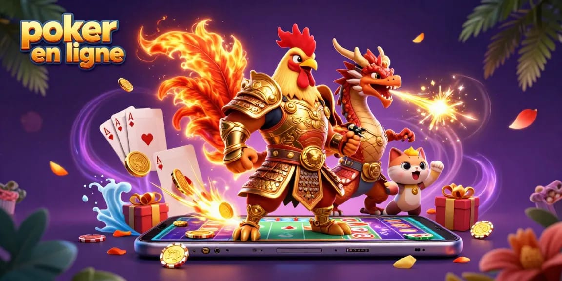 En jouant au poker en ligne, découvrez l'univers coloré des jeux de cartes avec des personnages épiques.