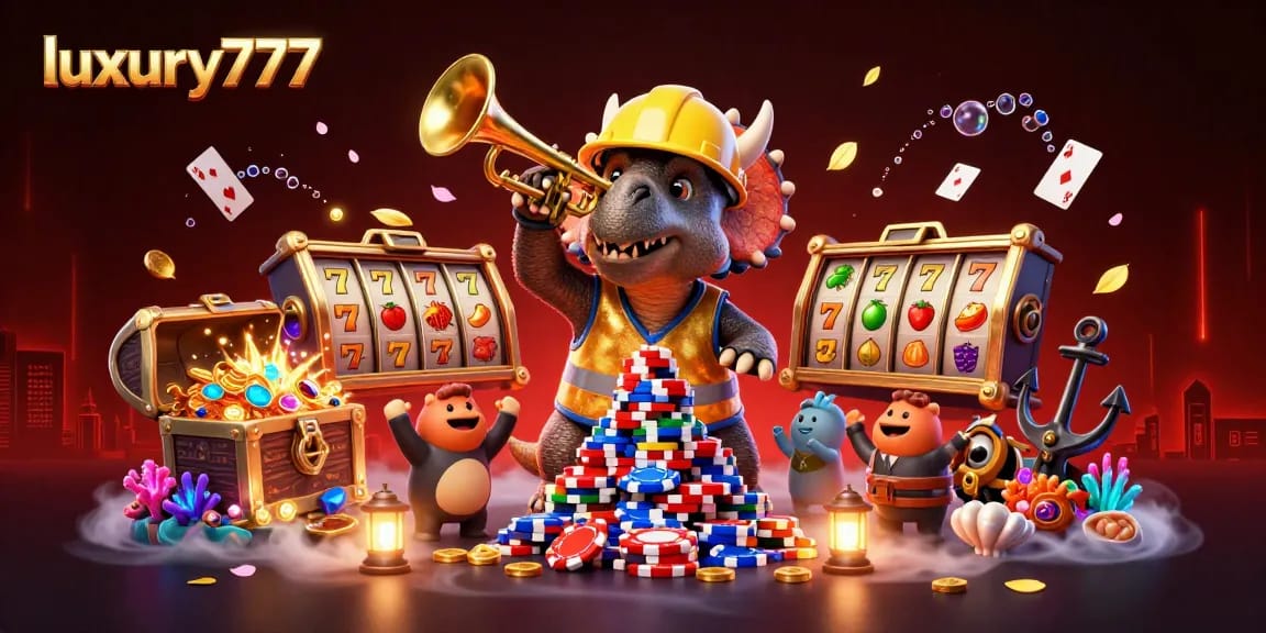 Engage with luxury777 by spinning slot reels amidst a vibrant celebration of gaming excitement.