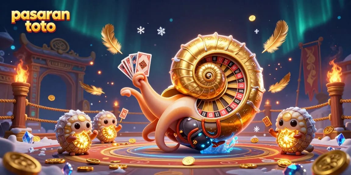 Experience thrilling gameplay at pasaran toto with a vibrant 3D scene showcasing exciting casino elements.