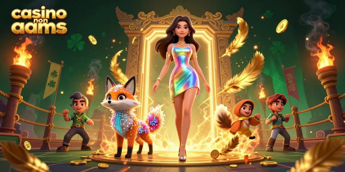 Vivi l'emozione del casino non AAMS con un gameplay vibrante e visuali mozzafiato in questa dinamica illustrazione.