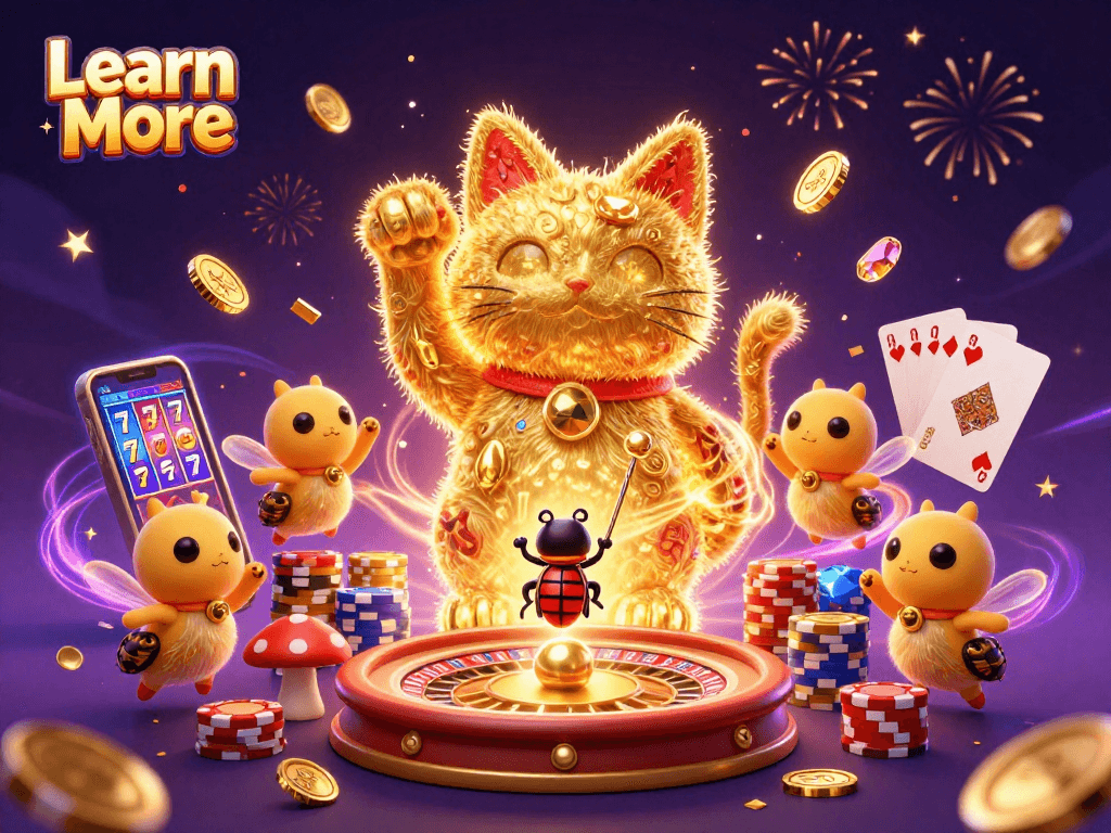 Learn More about the vibrant online casino scene alive with golden cats and dazzling coins.
