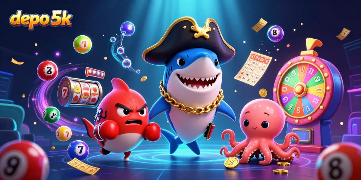 Engage with thrilling depo 5k slots featuring vibrant characters and exciting game elements.