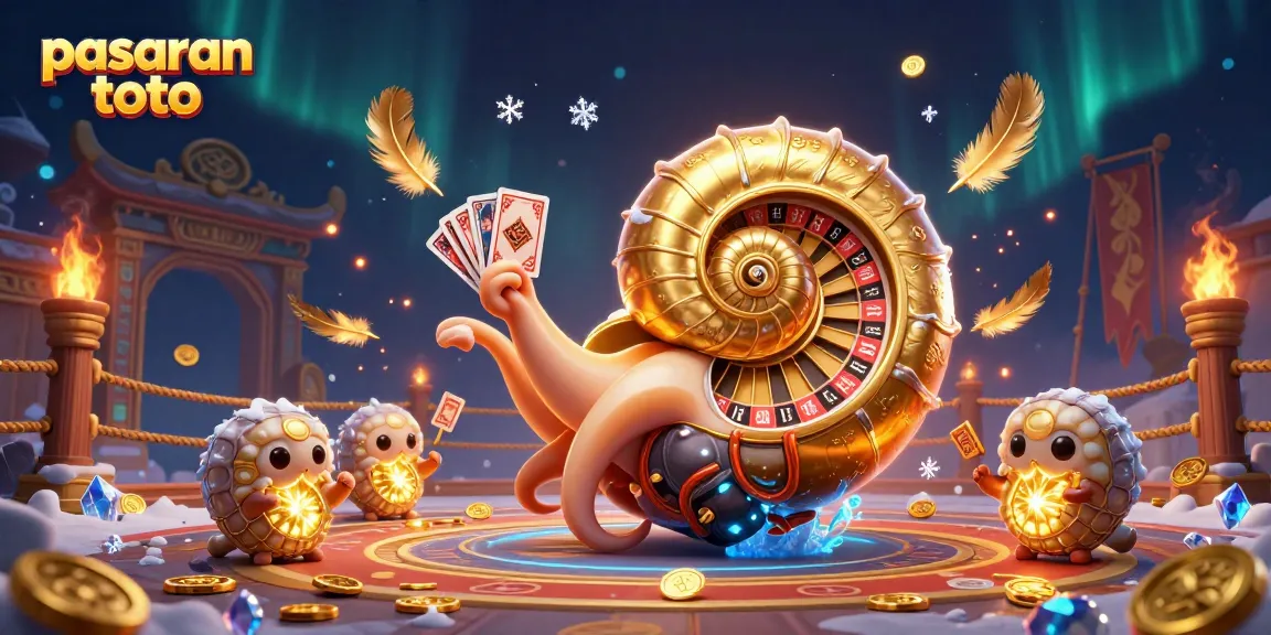 Experience thrilling gameplay at pasaran toto with a vibrant 3D scene showcasing exciting casino elements.