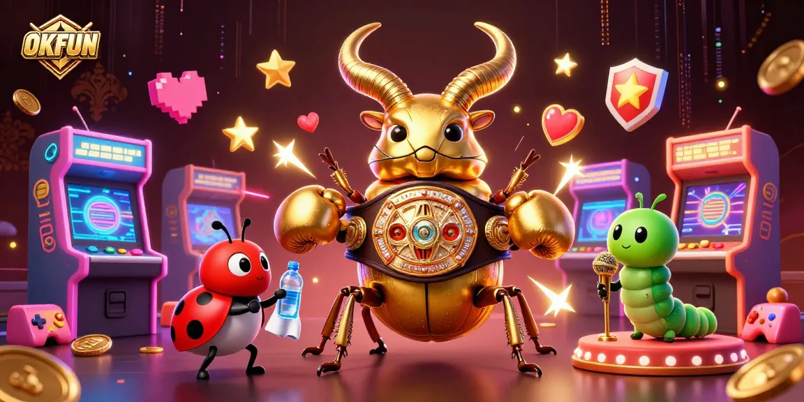 Experience exciting gameplay at OKFUN with skilled characters and vibrant casino elements.