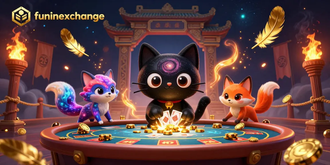 Experience the thrill of funinexchange with a cosmic casino scene of engaging characters!
