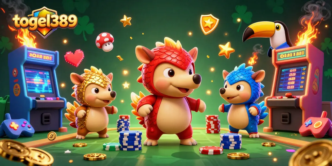 Engage in exciting gameplay at togel389 with dynamic scenes featuring pangolins and casino elements.
