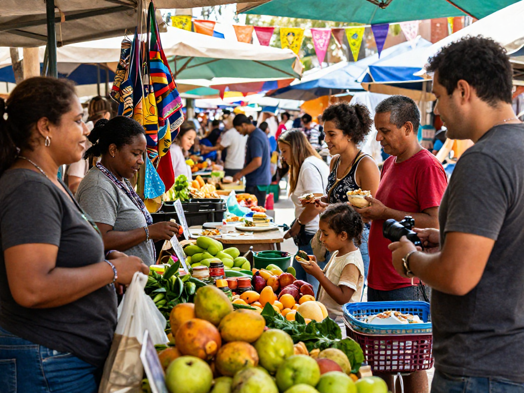 Explore community connections at https://koperasisantun.com/ with vibrant local market scenes showcasing diverse interactions.