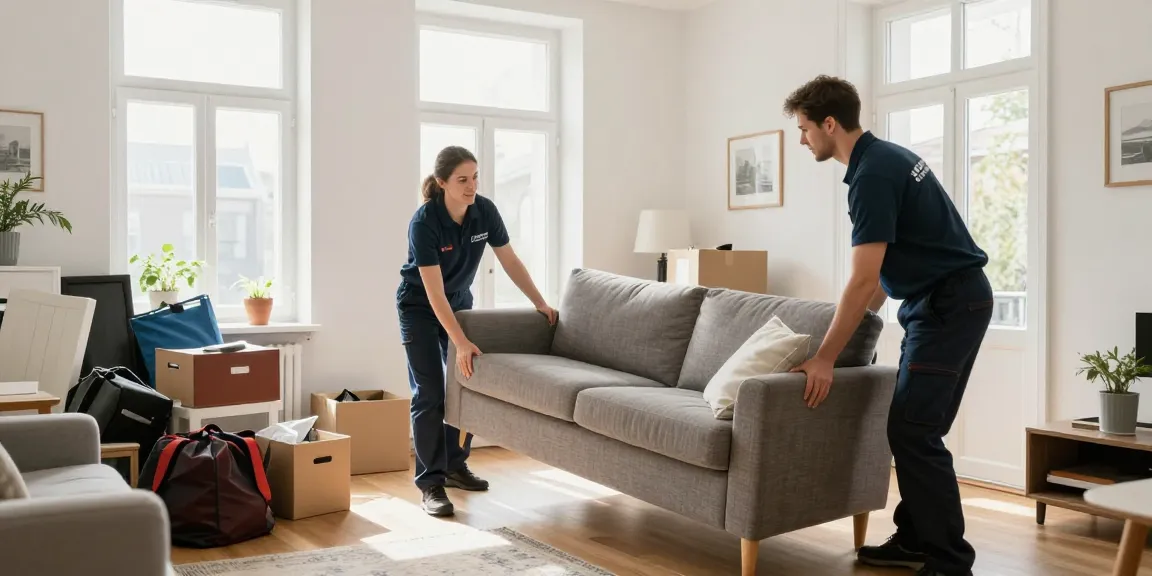 Efficient Wohnungsentrümpelung Berlin by a professional team removing clutter from an apartment.