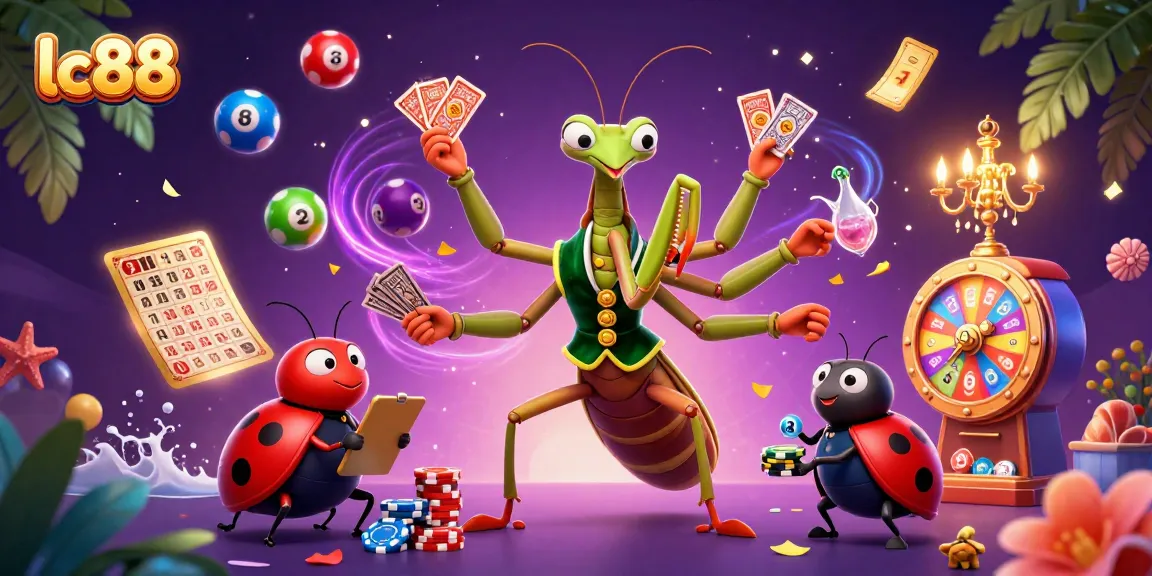 Experience thrilling gaming opportunities at lc88 with vibrant lottery and casino scenes dynamically unfolding.