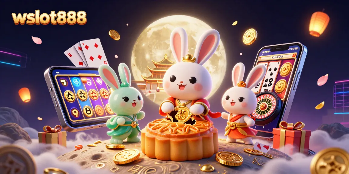 Menangkan slot di wslot888 dengan ilustrasi 3D menarik dari karakter dan elemen permainan kasino.