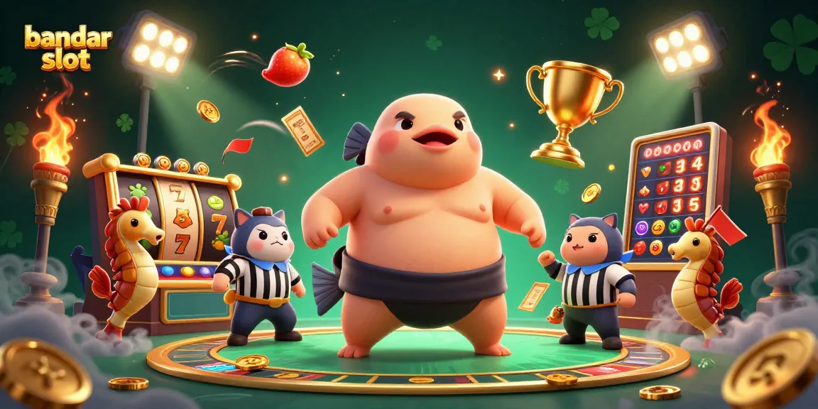 Experience the excitement of bandar slot with dynamic visuals featuring a playful fugu and vibrant slot reels