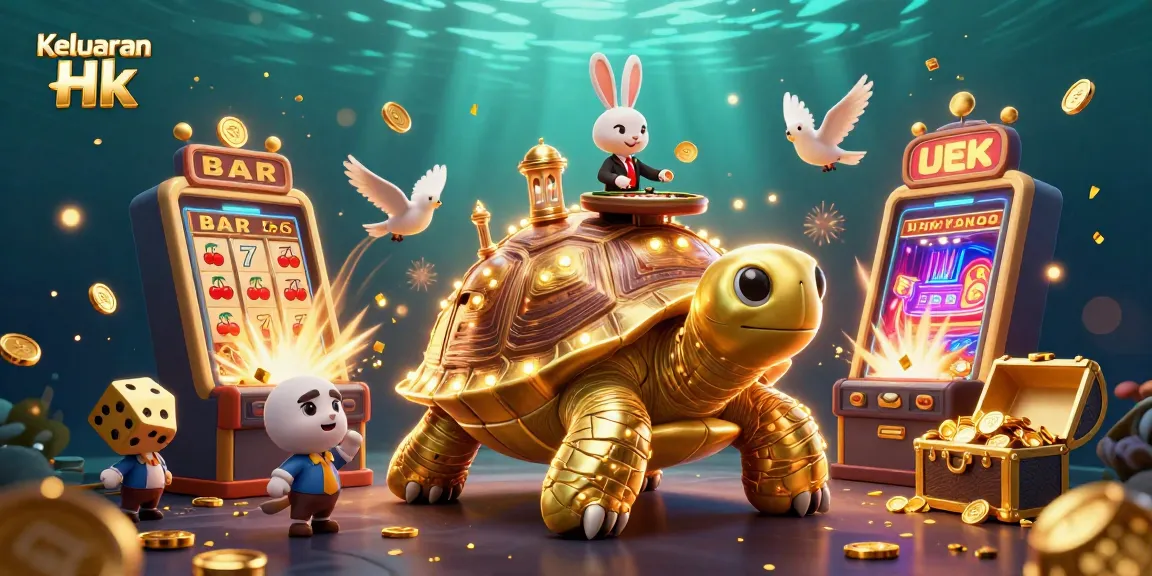 Engage with Keluaran Hk as a golden tortoise casino scene bursts with excitement and winnings.