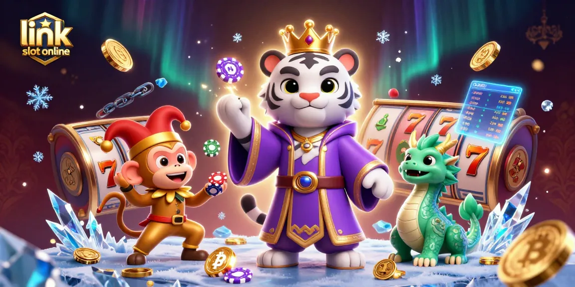 Rasakan sensasi bermain link slot online dengan karakter 3D dinamis dan elemen kasino yang cerah.