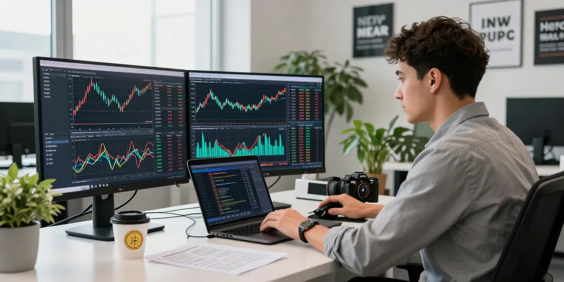 Dynamic cryptocurrency trading scene showcasing an expert analyzing charts at https://crypto-reviews.ru/okx-v-kazahstane/.