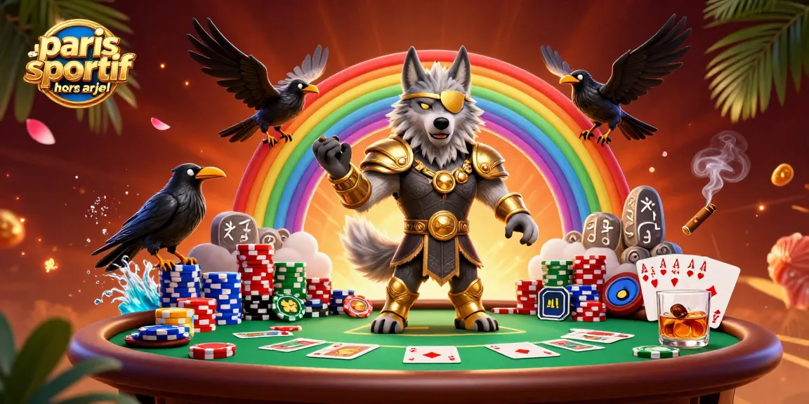 Placer des paris sur un site paris sportif hors ARJEL avec un personnage de loup inspiré de la mythologie nordique.
