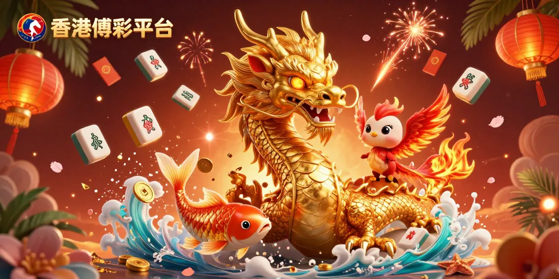 在香港博彩平台上體驗精緻的場景,金色龍與紅色鳳凰共舞,洋溢著豐富的賭博文化。