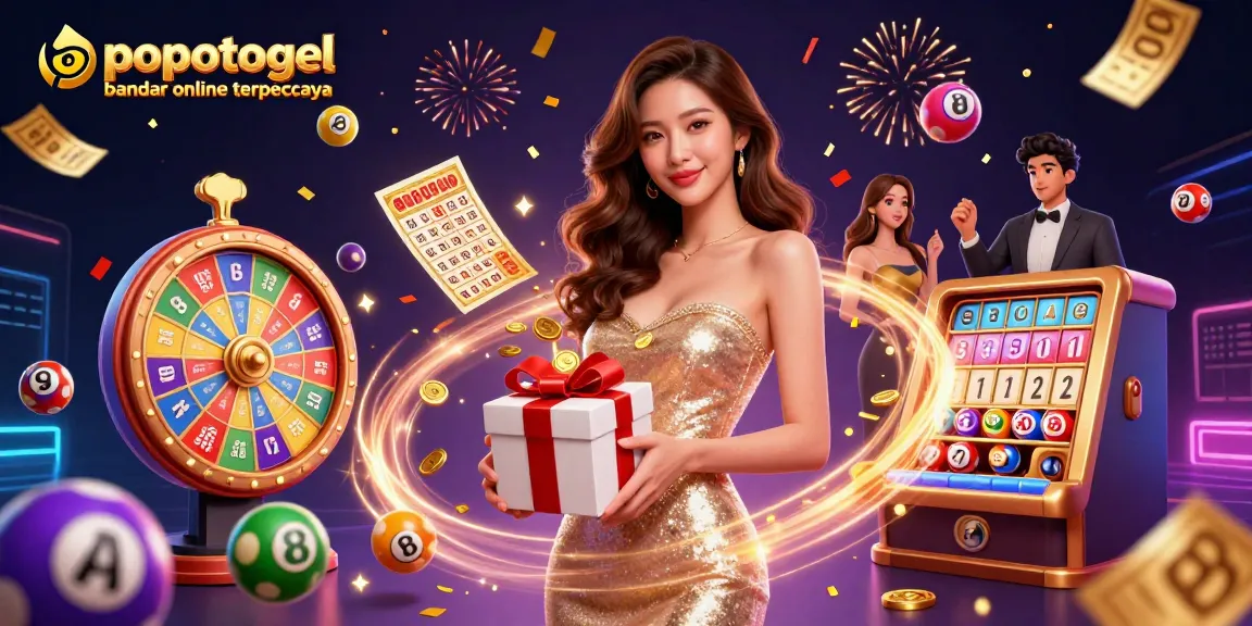 Engage in thrilling gameplay at popotogel bandar online terpercaya with vibrant lottery elements and festive atmosphere.