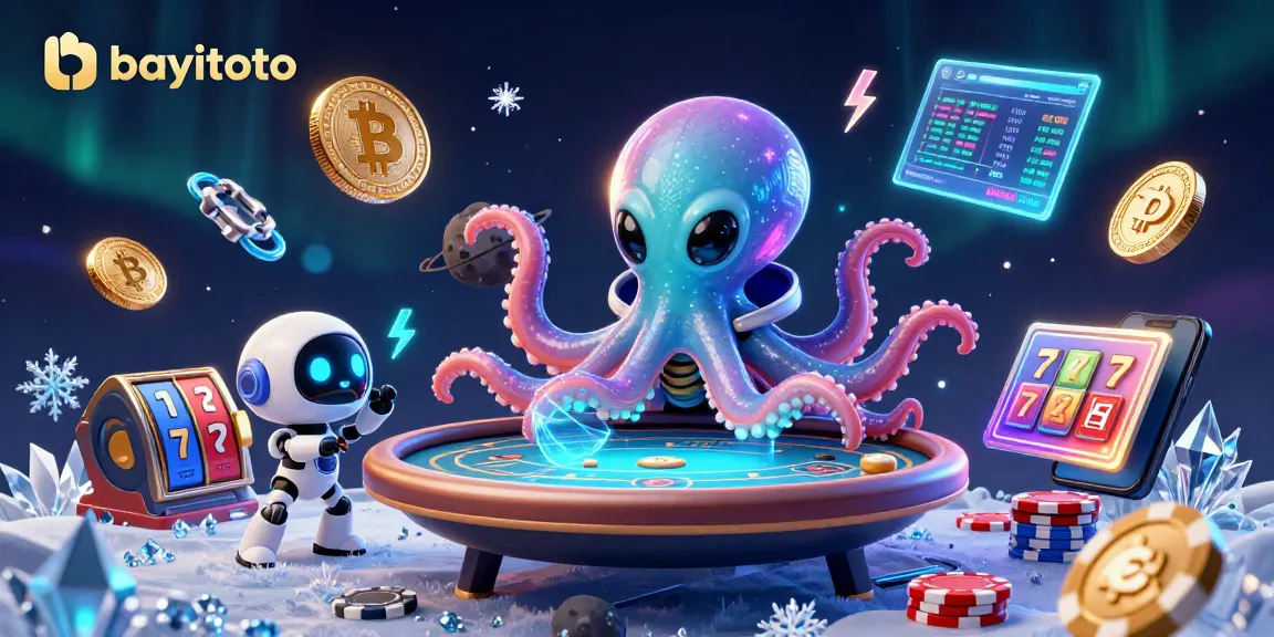 Experience high-stakes poker with bayitoto in a vibrant 3D space-themed casino.