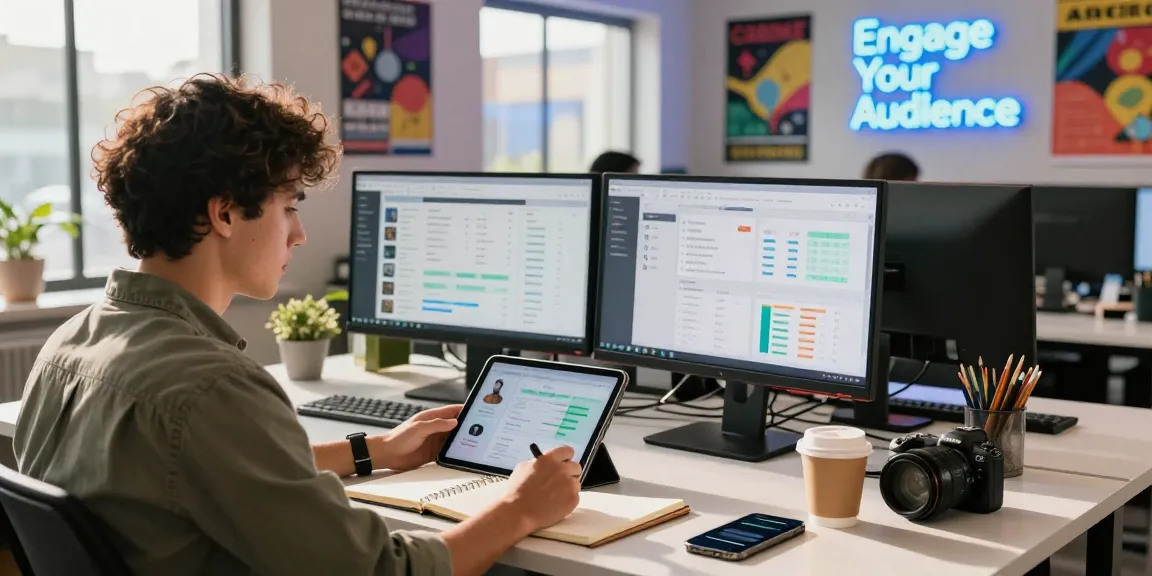 Buy X followers instantly in a lively marketing workspace with digital metrics.