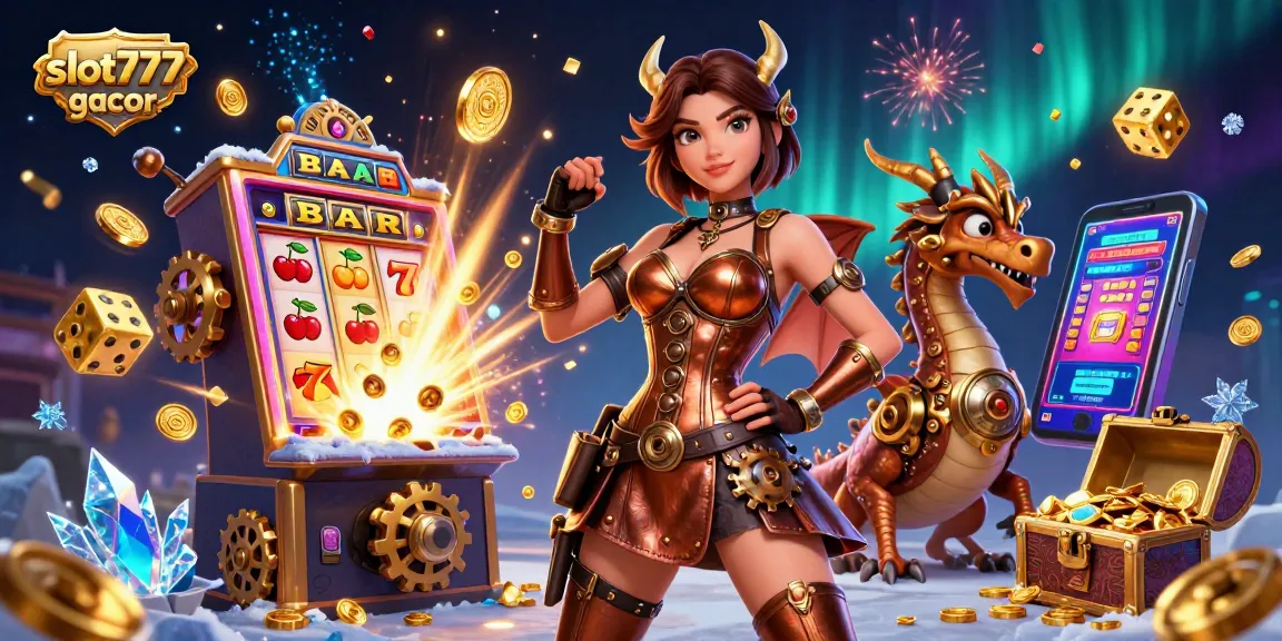 Engage in thrilling gameplay at slot777 gacor with vibrant visuals, showcasing jackpot excitement and rich casino elements.