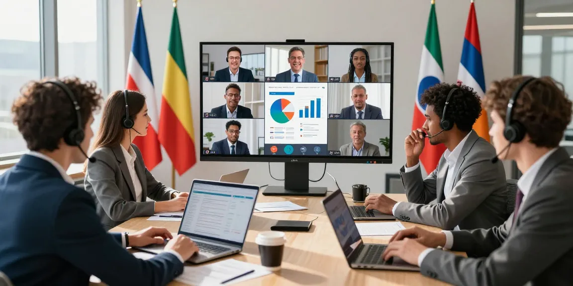 Laboratorio de Llamadas internacionales con profesionales conectados en videoconferencia.