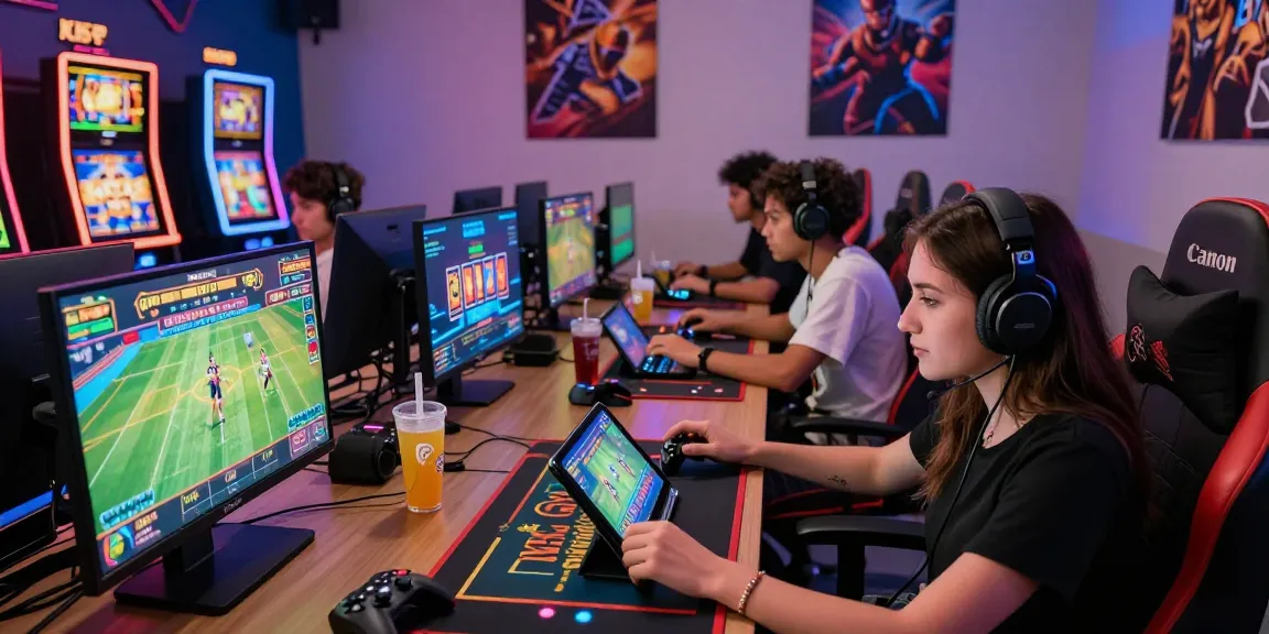 Engaging online gaming scene with players at link raja328, showcasing diverse games and vibrant atmosphere.