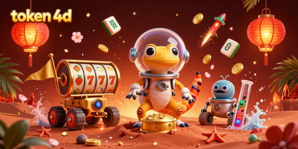 Slot gacor token 4d dengan karakter lucu menggali kasino emas di Mars