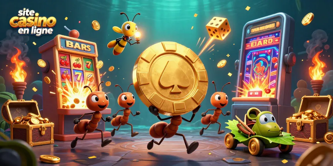 Apprenez à gagner sur un site casino en ligne avec une équipe de fourmis téméraires.