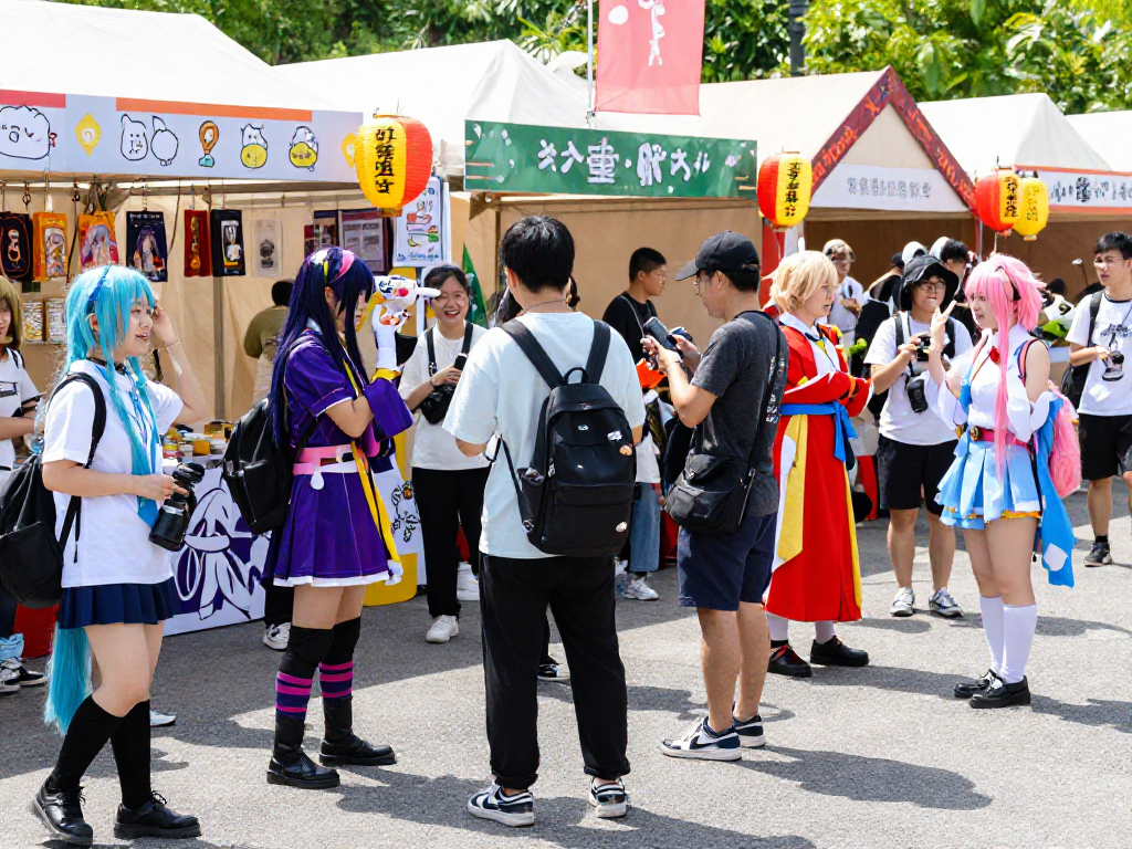 Engage with cosplay enthusiasts at a festival, Learn More about the vibrant community.