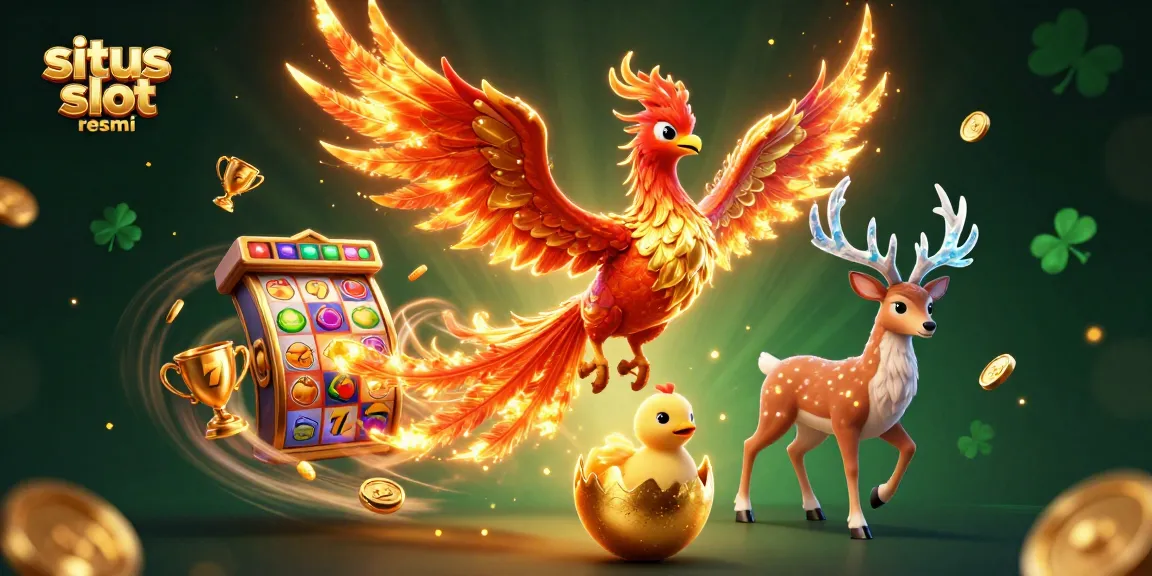 Spin in excitement with situs slot resmi featuring a phoenix and jackpot elements enhancing your gaming experience.