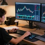 OKX Exchange reviews analysis in a dynamic cryptocurrency trading workspace revealing real-time data