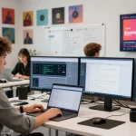 BlastFM CRM dashboard in action, showcasing analytics for music client management.
