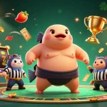 Experience the excitement of bandar slot with dynamic visuals featuring a playful fugu and vibrant slot reels