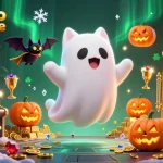 Jouez au casino en ligne avec un chat fantôme et un vampire dans un environnement fascinant