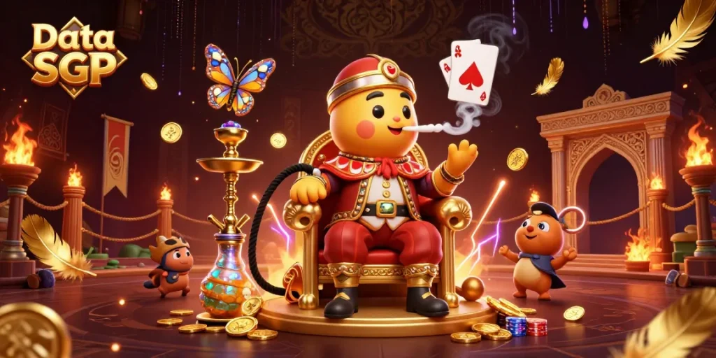 Win big with Data SGP in a vibrant 3D illustration of a casino scene