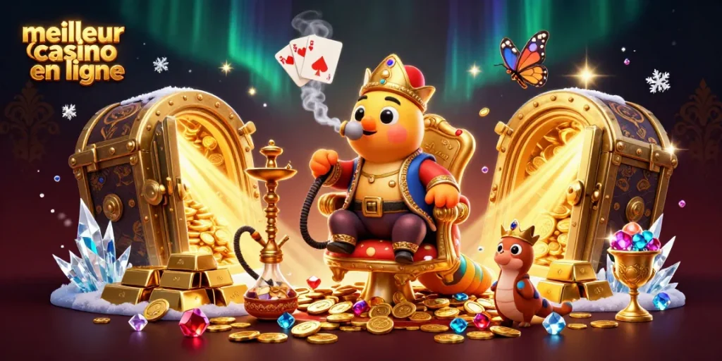 Découvrez le meilleur casino en ligne avec des personnages colorés et des trésors scintillants.