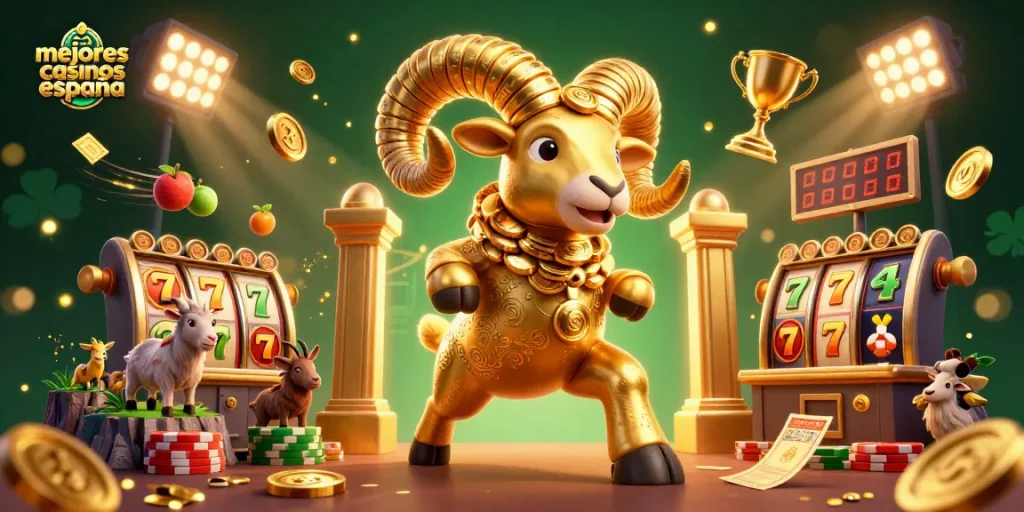 Juega en los mejores casinos España con slots, jackpots y bonos atractivos en esta imagen colorida.