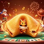 Permainan slot gacor hari ini dengan ilustrasi naga bijaksana dan simbol keberuntungan.
