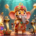 Visualisez le meilleur des jeux avec top casino en ligne, une scène vibrante de casinos animés.