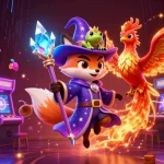 Jouer au top casino en ligne avec un renard sorcier et un phénix dans une scène animée