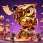 Le casino en ligne sans kyc offre une expérience de jeu immersive entre une chouette dorée et des souris animées.