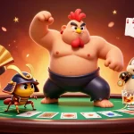 Experience the thrill of Red88 with a dynamic casino scene featuring vibrant poker action.