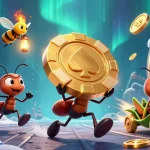 Permainan pptoto slot dengan karakter kreatif membawa chip poker emas yang menarik.