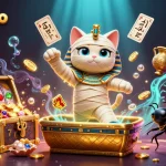 Créez des gains impressionnants sur le top casino en ligne avec notre illustration unique de chats momies égyptiens