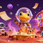 Jouer au casino en ligne avec des jeux dynamiques dans un univers coloré et festif.